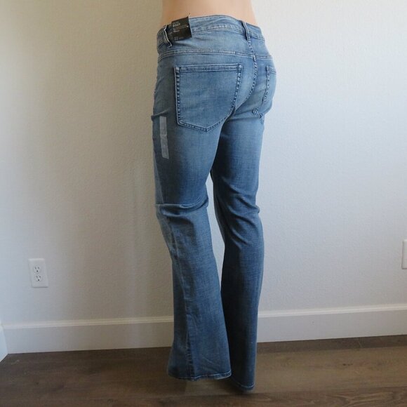 LANE BRYANT Jeans Women Mid Rise Boot Medium Rinse Denim Plus Size 22L x 36 NWT - Picture 2 of 3